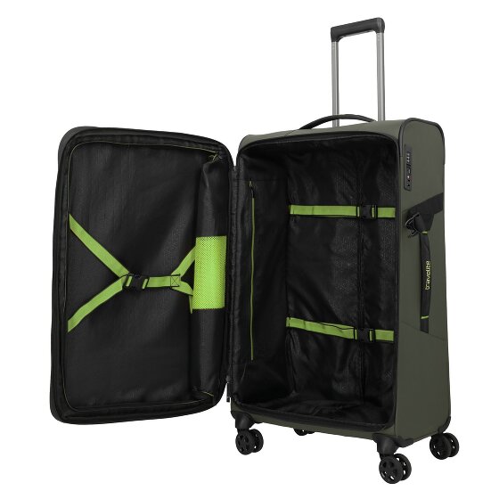Travelite Briize 4 Rollen Trolley L 78 cm mit Dehnfalte