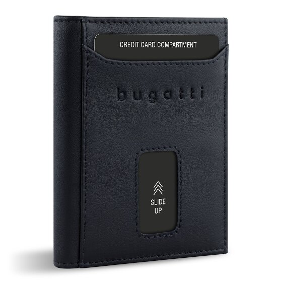 bugatti Secure Slim Geldbörse RFID Schutz Leder 8 cm