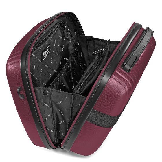 Redolz Essentials 14 Kofferset 2 tlg. Kabinentrolley mit Dehnfalte & Beautycase
