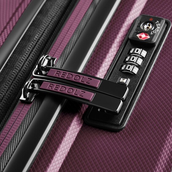 Redolz Essentials 14 4 Rollen Kofferset 3-teilig mit Dehnfalte