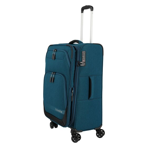 Travelite Kick Off 4 Rollen Trolley M 67 cm mit Dehnfalte