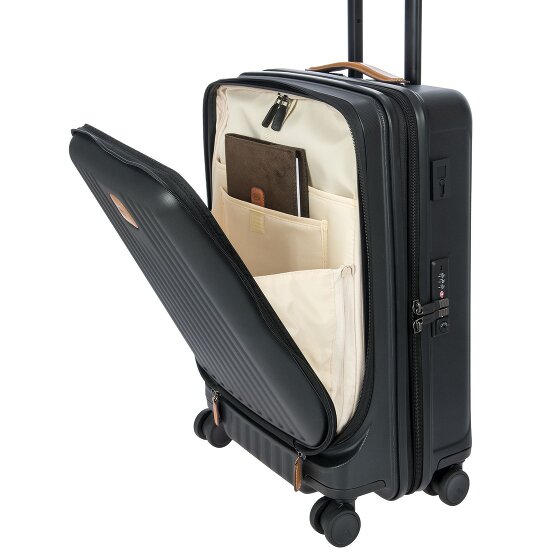 Bric's Capri 4 Rollen Kabinentrolley 55 cm Laptopfach mit Dehnfalte