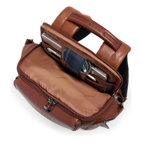 Piquadro Victor Daypack RFID Schutz Leder 43 cm Laptopfach