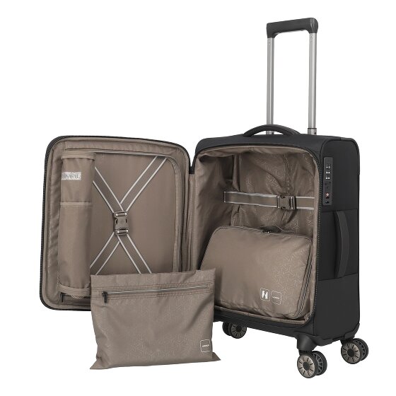 Travelite Crosslite 4 Rollen Kabinentrolley S 55 cm Laptopfach