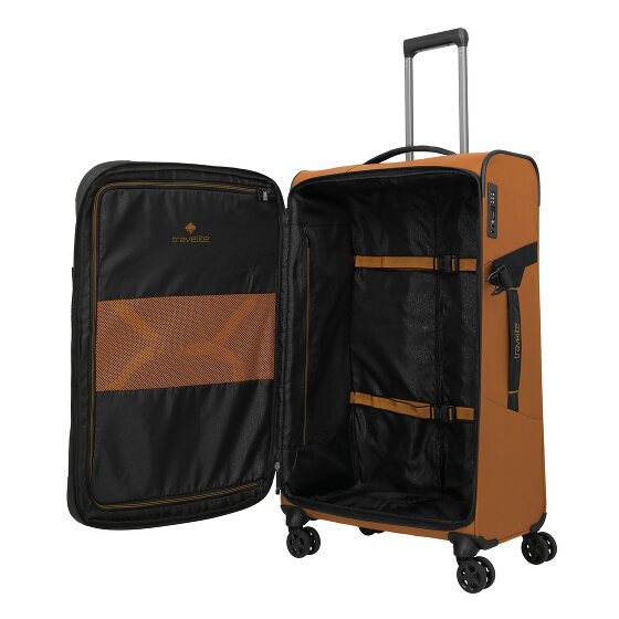 Travelite Briize 4 Rollen Trolley L 78 cm mit Dehnfalte