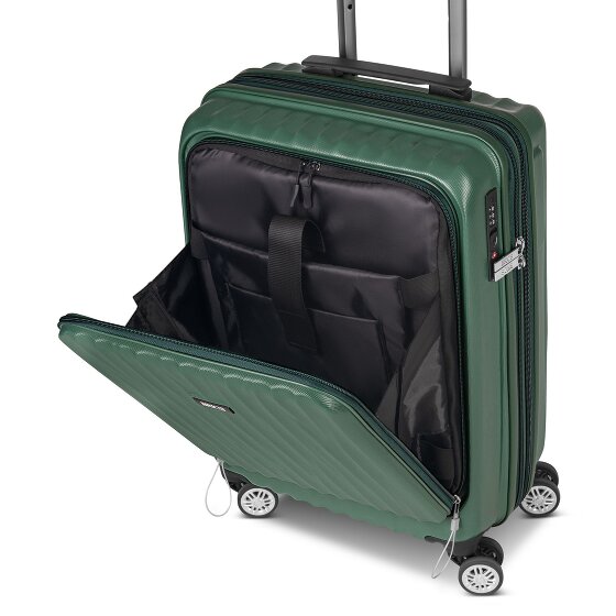 Bric's Cervia 2.0 4 Rollen Kabinentrolley S 55 cm Laptopfach mit Dehnfalte