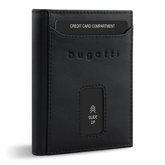 bugatti Secure Slim Geldbörse RFID Schutz Leder 8 cm