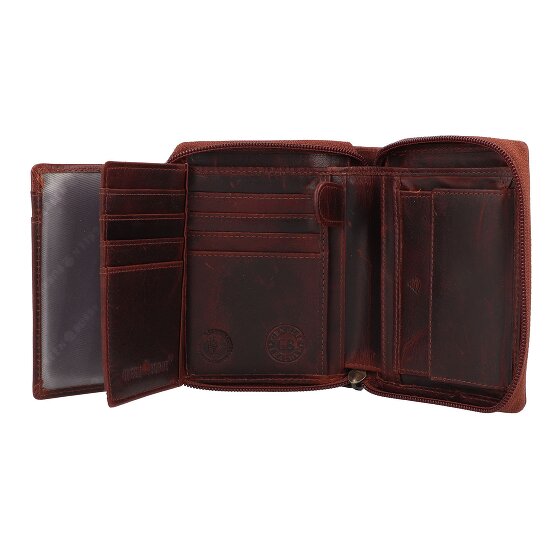Greenburry Rugged Geldbörse RFID Schutz Leder 10 cm