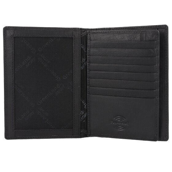 Greenland Nature Black Nappa Reisepassetui RFID Leder 11,5 cm