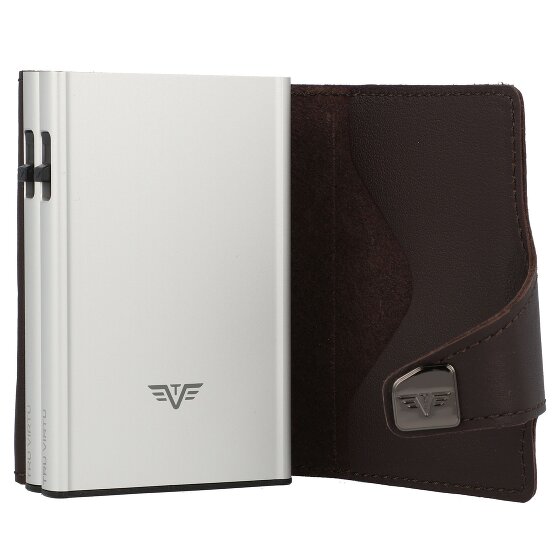 Tru Virtu Click & Slide Kreditkartenetui Geldbörse RFID Leder 6,5 cm Tru Virtu Click & Slide Kreditkartenetui Geldbörse RFID Leder 6,5 cm