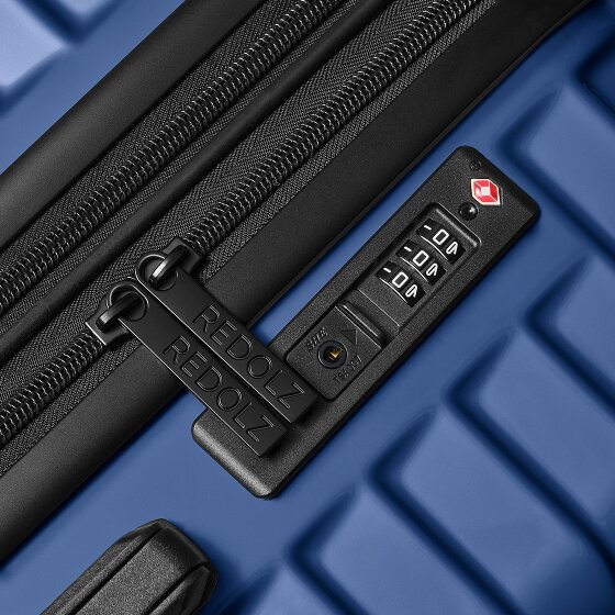 Redolz Essentials 18 4 Rollen Kabinentrolley 55 cm mit Dehnfalte