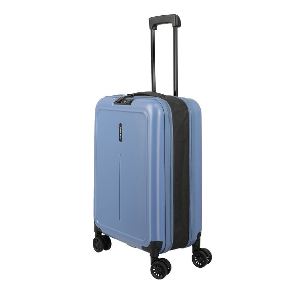 Travelite Basics 4 Rollen Kabinentrolley 55 cm mit Dehnfalte