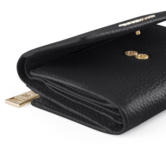 Lazarotti Bologna Leather XL Geldbörse mit Zip-Around Fach Leder 14 cm