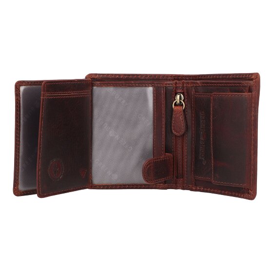 Greenburry Rugged Geldbörse RFID Schutz Leder 8.5 cm