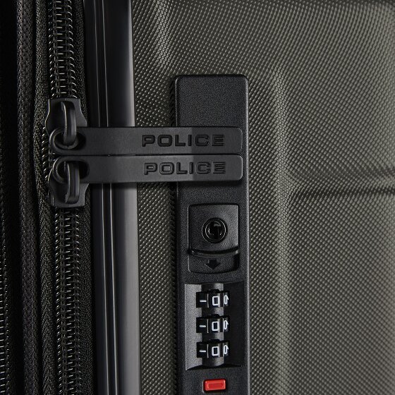 Police London 4 Rollen Trolley 64 cm mit Dehnfalte