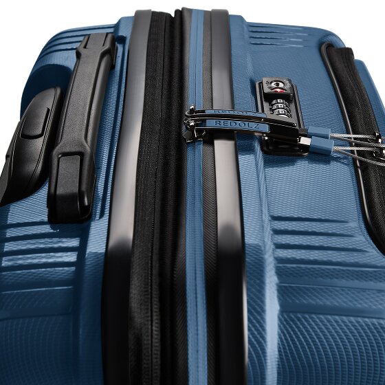 Redolz Essentials 14 4 Rollen Kabinentrolley S 55 cm Laptopfach mit Dehnfalte