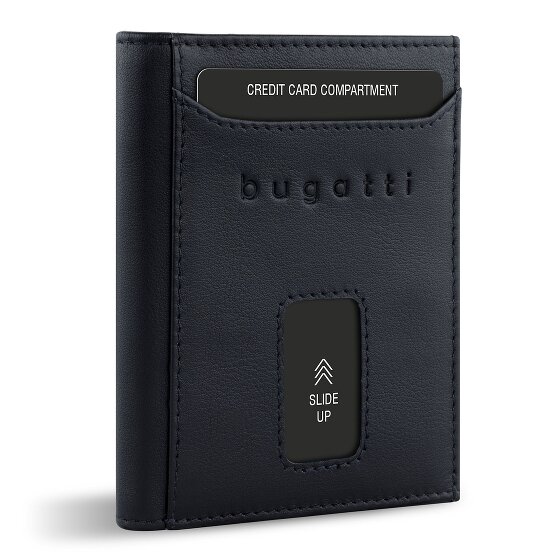bugatti Secure Slim Geldbörse RFID Schutz Leder 8 cm