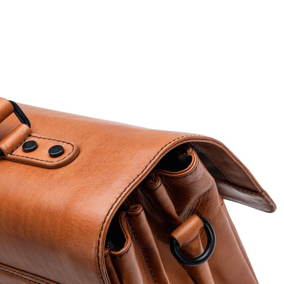 Farmhood Memphis Aktentasche XXL 3 Fächer Leder 39 cm
