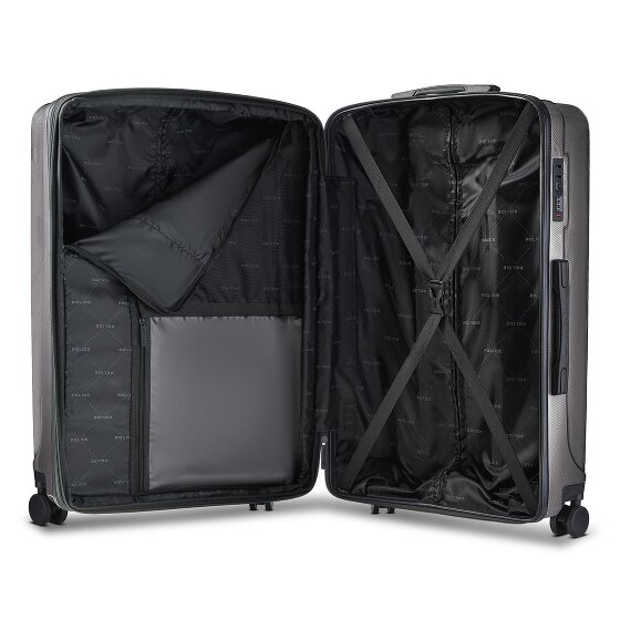 Police New York 4 Rollen Trolley L 72 cm mit Dehnfalte