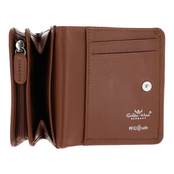 Golden Head Polo Geldbörse RFID Schutz Leder 10 cm