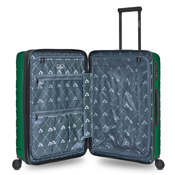 Bergpfeil Travel 4 Rollen Kofferset 3-teilig mit Dehnfalte