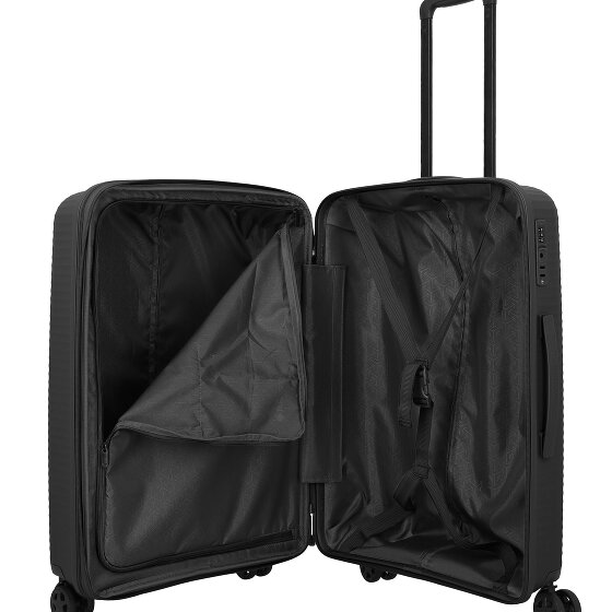 Travelite Air Stripe 4 Rollen Kofferset 3-teilig mit Dehnfalte