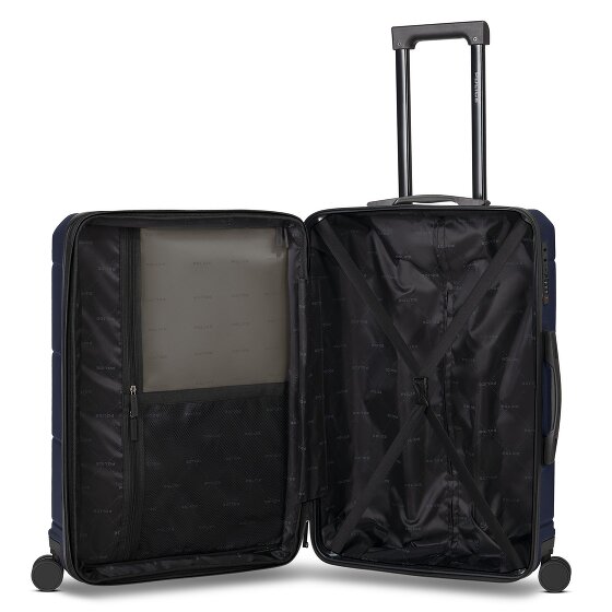 Police London 4 Rollen Kofferset 3-teilig mit Dehnfalte