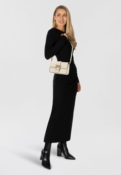PINKO Love One Umhängetasche Leder 22 cm