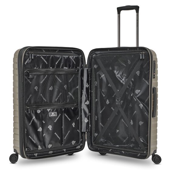Pactastic Collection 04 THE MEDIUM + 4 Rollen Trolley M 66 cm mit Dehnfalte