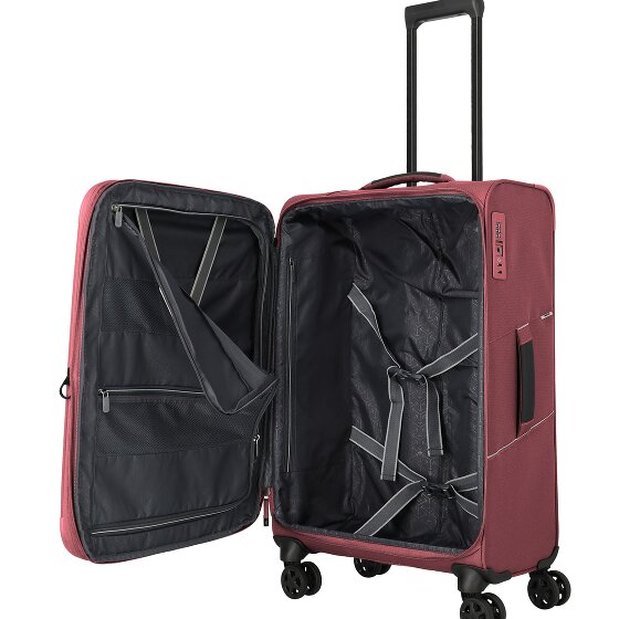 Travelite Skaii 4 Rollen Kofferset 3-teilig mit Dehnfalte