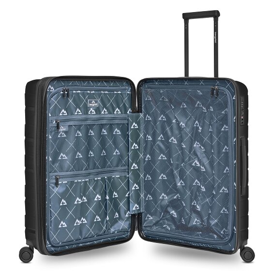 Bergpfeil Travel 4 Rollen Kofferset 3-teilig mit Dehnfalte