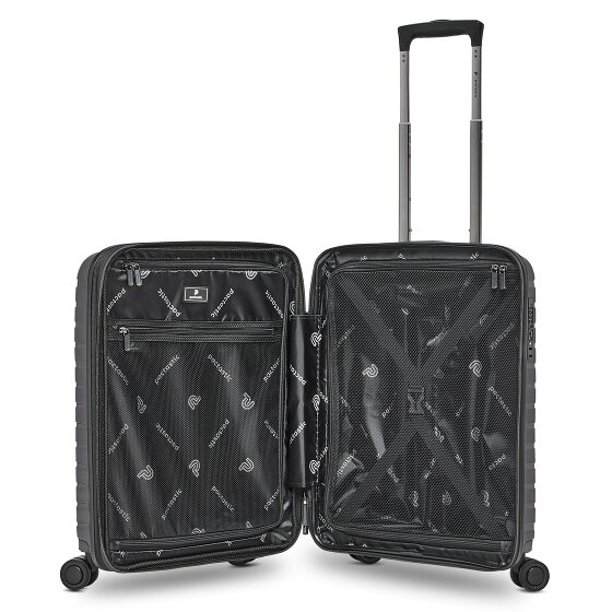 Pactastic Collection 04 THE CABIN + 4 Rollen Kabinentrolley S 55 cm mit Dehnfalte