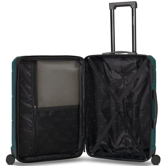 Police London 4 Rollen Trolley 64 cm mit Dehnfalte