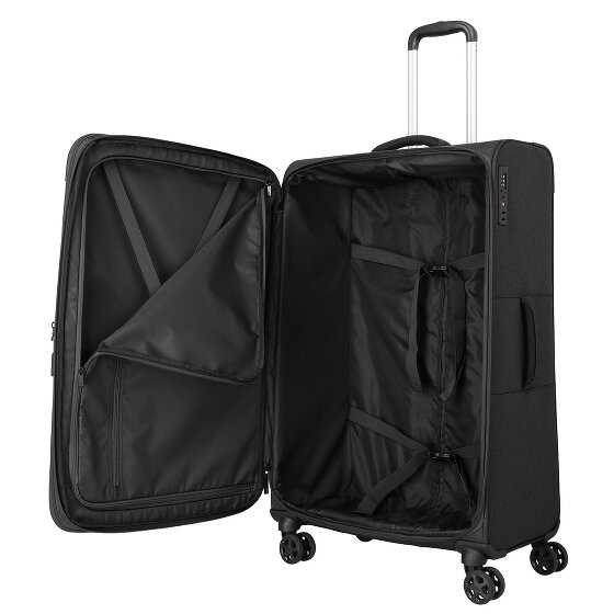 Travelite Kick Off 4 Rollen Trolley L 78 cm mit Dehnfalte