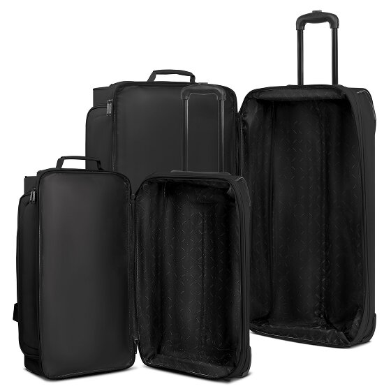 Redolz Duffle Essentials 2-Rollen Reisetasche Set 2 tlg. M+L mit Dehnfalte