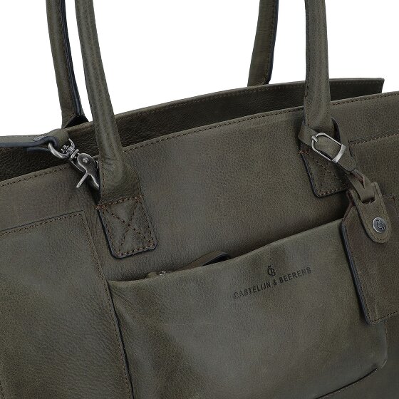 Castelijn & Beerens Carisma Schultertasche RFID Leder 38 cm Laptopfach