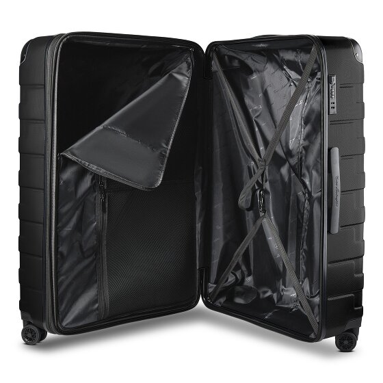 Tonino Lamborghini Milano 4-Rollen Trolley XL 83 cm Sondergrösse mit Dehnfalte