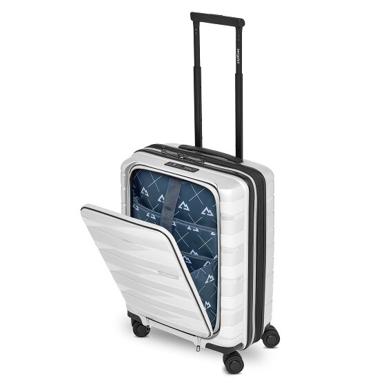 Bergpfeil Travel 4 Rollen Kabinentrolley 55 cm Laptopfach mit Dehnfalte