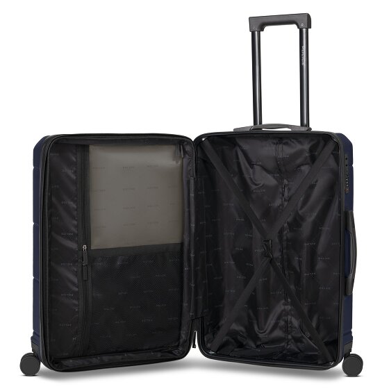 Police London 4 Rollen Trolley 64 cm mit Dehnfalte