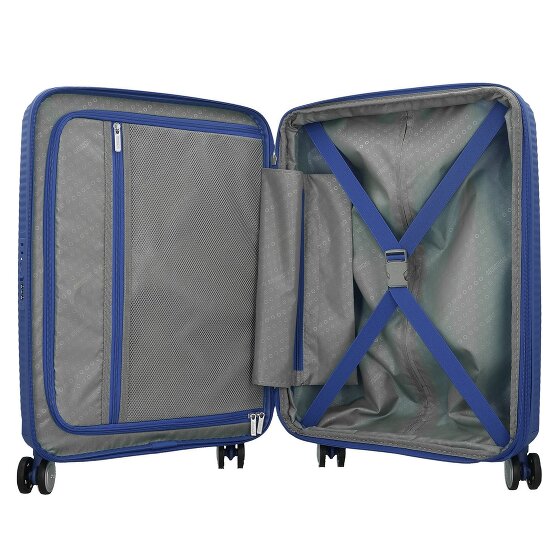 American Tourister Soundbox 4 Rollen Kabinentrolley 55 cm mit Dehnfalte