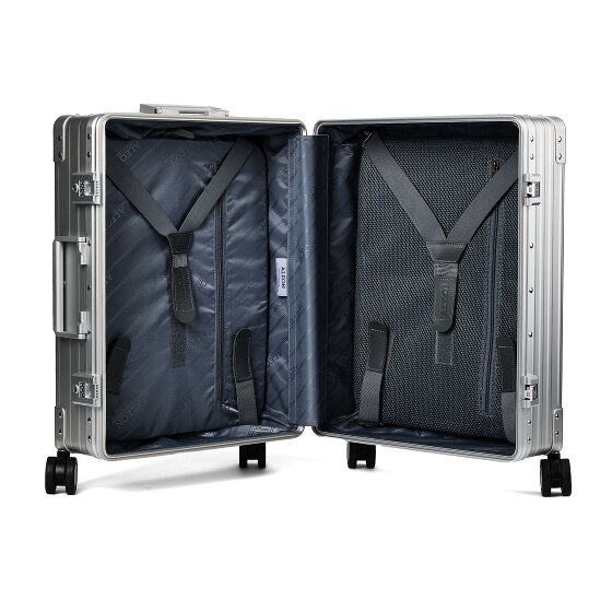 Aleon Traveler Domestic 4-Rollen Kabinentrolley Aluminium 55 cm