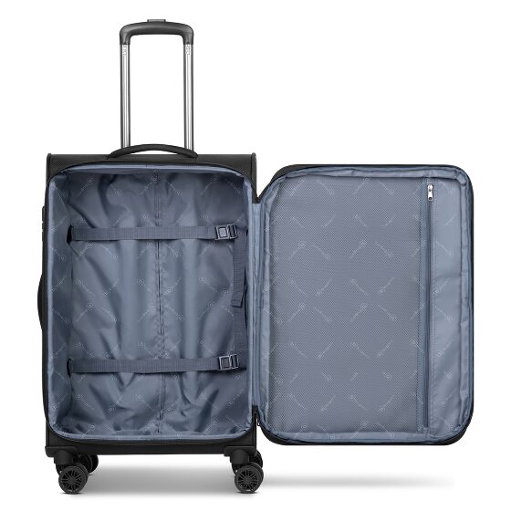 bugatti Valencia Soft 4 Rollen Kofferset 3-teilig mit Dehnfalte