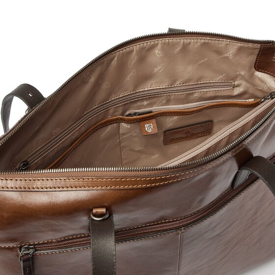 Castelijn & Beerens Rien Schultertasche RFID Schutz Leder 40 cm Laptopfach