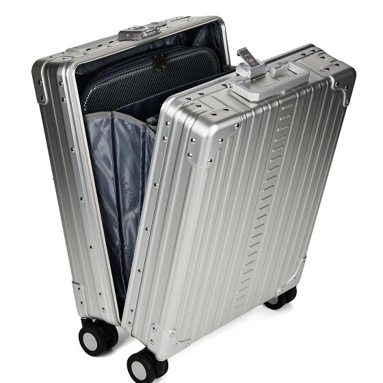 Aleon Business 4-Rollen Kabinentrolley Aluminium 50 cm Laptopfach