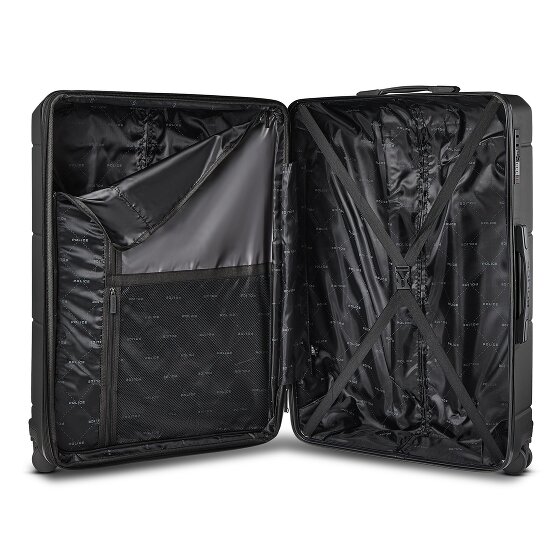 Police London 4 Rollen Trolley 74 cm mit Dehnfalte