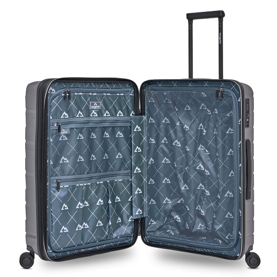 Bergpfeil Travel 4 Rollen Trolley M 66 cm mit Dehnfalte