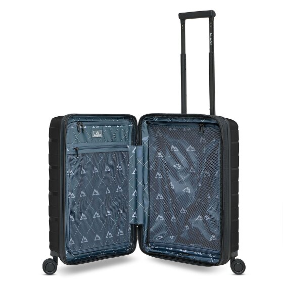 Bergpfeil Travel 4 Rollen Kabinentrolley 55 cm Laptopfach mit Dehnfalte