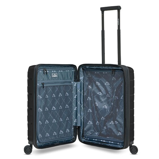 Bergpfeil Travel 4 Rollen Kabinentrolley 55 cm Laptopfach mit Dehnfalte
