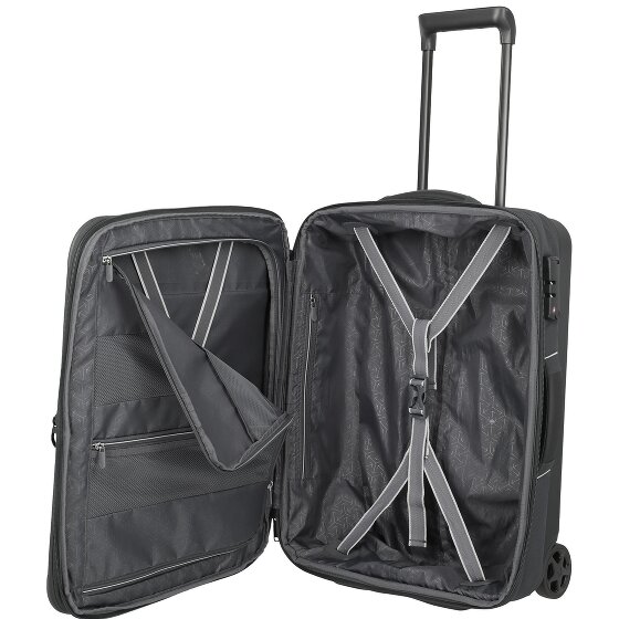 Travelite Skaii 2 Rollen Kabinentrolley 55 cm mit Dehnfalte