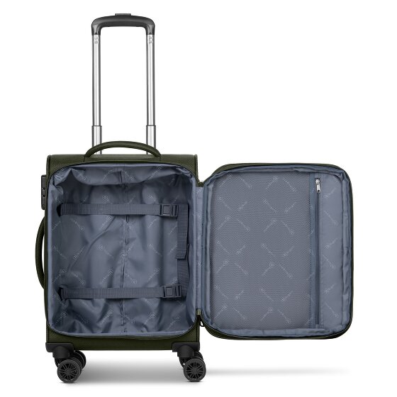 bugatti Valencia Soft 4 Rollen Kabinentrolley S 55 cm mit Dehnfalte